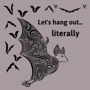 Let's hang out literally - AS Colour Womens Classic Crop Tee - AS Colour Womens Classic Crop Tee Design
