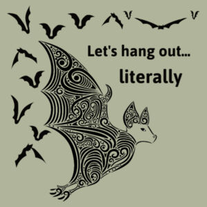 Let's hang out literally - AS Colour Womens Heavy Crew - AS Colour Womens Heavy Crew Design