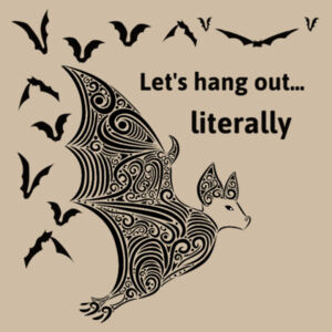 Let's hang out literally - AS Colour Women's Relax Crop Crew - AS Colour Women's Relax Crop Crew Design