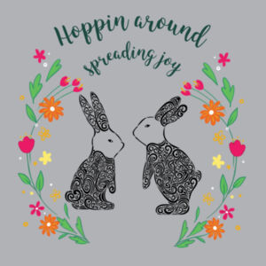 Hoppin around spreading joy - AS Colour Womens Sunday Singlet Design