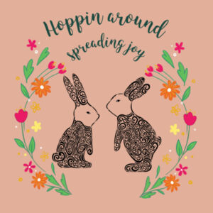 Hoppin around spreading joy - AS Colour Womens Premium Crew Design