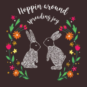 Hoppin around spreading joy - AS Colour Womens Heavy Hood Design