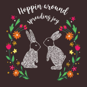 Hoppin around spreading joy - AS Colour Womens Heavy Crew Design
