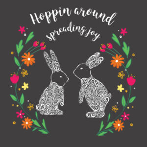 Hoppin around spreading joy - AS Colour Women's Faded Relax Crew Design