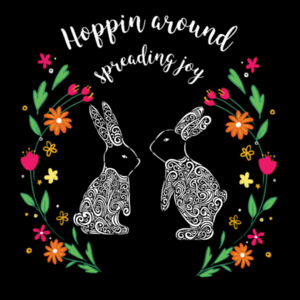 Hoppin around spreading joy - AS Colour Womens Premium Crew Design
