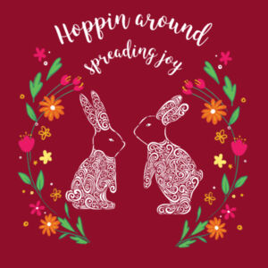 Hoppin around spreading joy - AS Colour Womens Mali Tee Design