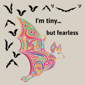 I'm tiny...but fearless - AS Colour Kids Supply Hoodie Design
