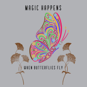 Magic Happens When Butterflies Fly - AS Colour Kids Longsleeve Tee Design
