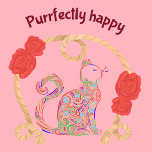 Purrfectly happy - AS Colour Carrie Tote Bag  Design