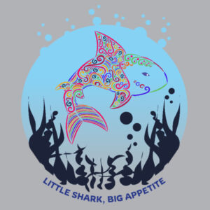Little shark big appetite - AS Colour Parcel Tote Design
