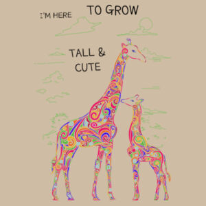 I'm here to grow tall & cute - AS Colour Kids Classic T shirt Design