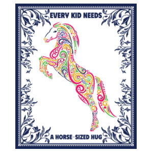 Every kid needs a horse-sized hug - AS Colour Kids Classic Longsleeve Tee Design