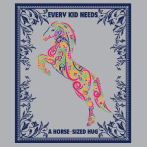 Every kid needs a horse-sized hug - AS Colour Kids Relax Crew Design