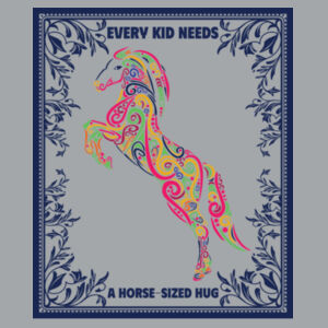 Every kid needs a horse-sized hug - C-Force Kids Fox Sweatshirt Design