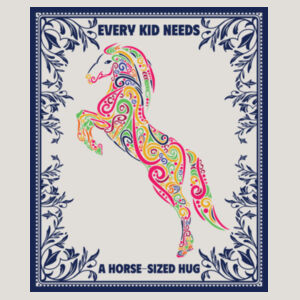 Every kid needs a horse-sized hug - AS Colour Kids Heavy Faded T shirt Design