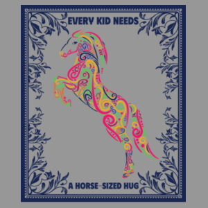 Every kid needs a horse-sized hug - Thread Project Youth Epic Tee Design