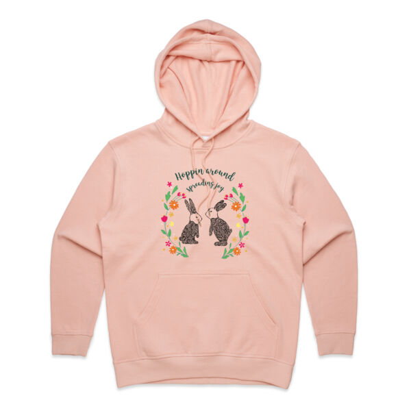 Hoppin around spreading joy - AS Colour Womens Premium Hood Thumbnail