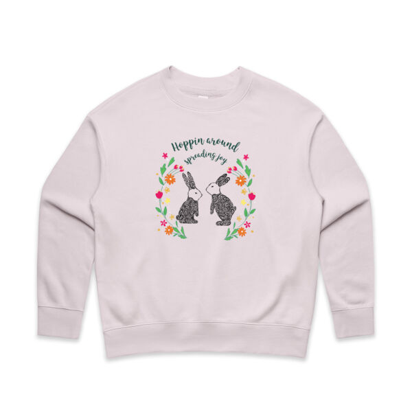 Hoppin around spreading joy - AS Colour Women's Relax Crew Thumbnail