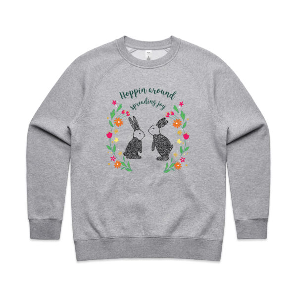 Hoppin around spreading joy - AS Colour Womens Supply Crew Thumbnail