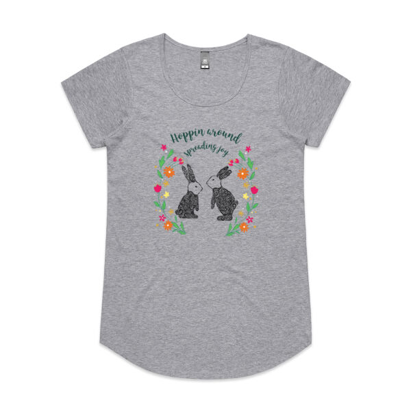 Hoppin around spreading joy - AS Colour Womens Mali Tee Thumbnail