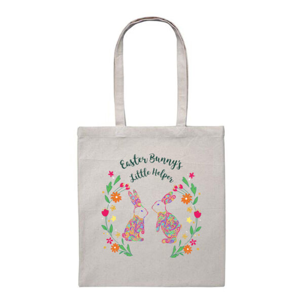 Easter Bunny's little helper - Heavy Duty Canvas Tote Bag Thumbnail