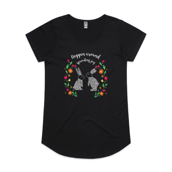 Hoppin around spreading joy - AS Colour Womens Mali Tee Thumbnail