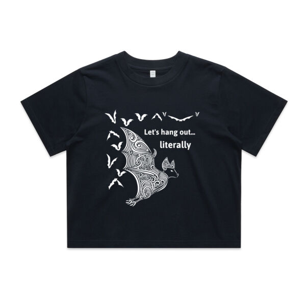 Let's hang out literally - AS Colour Womens Classic Crop Tee Thumbnail