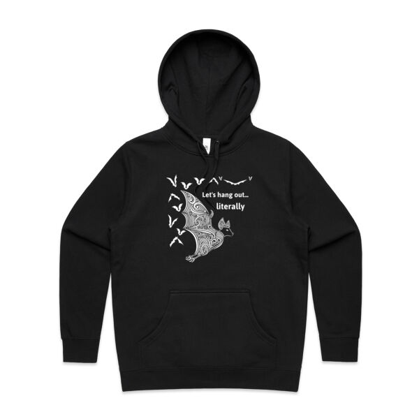 Let's hang out literally - AS Colour Womens Stencil Hood Thumbnail