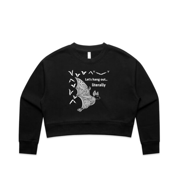 Let's hang out literally - AS Colour Women's Relax Crop Crew Thumbnail