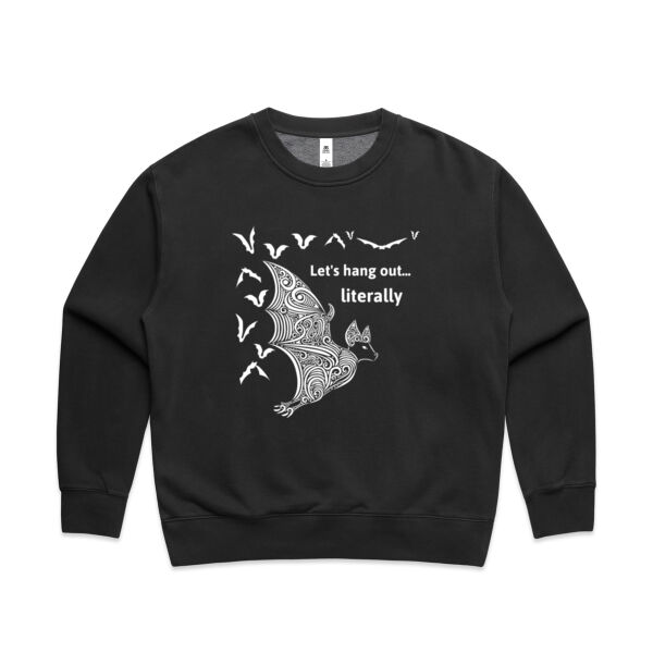 Let's hang out literally - AS Colour Women's Faded Relax Crew Thumbnail