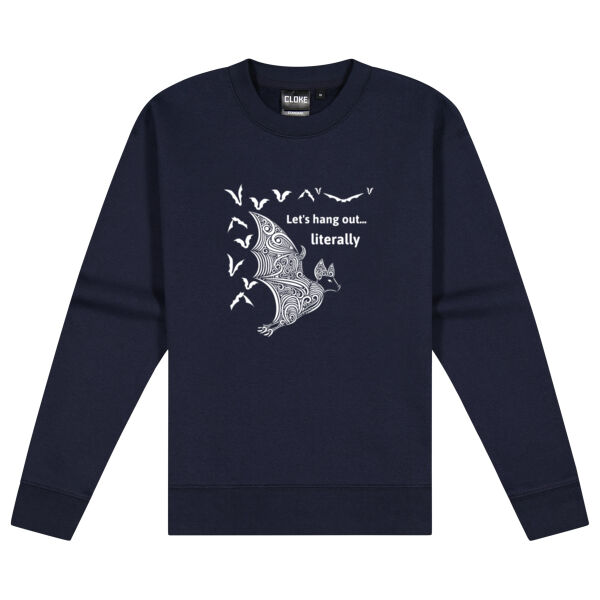 Let's hang out literally - Cloke Women's Standard Crew Neck Sweat Thumbnail