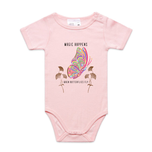 Magic Happens When Butterflies Fly - AS Colour Organic Infant Mini-Me One-Piece Thumbnail