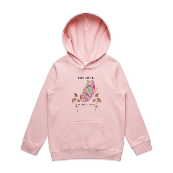 Magic Happens When Butterflies Fly - AS Colour Kids Supply Hoodie Thumbnail