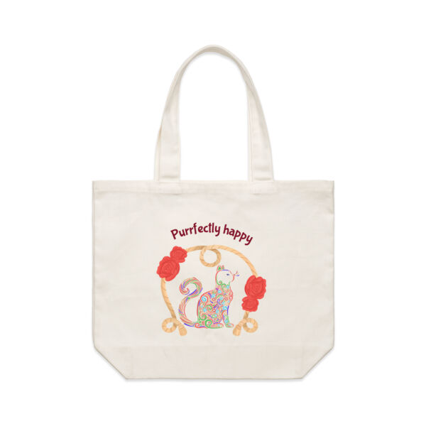 Purrfectly happy - AS Colour Shoulder Tote Thumbnail