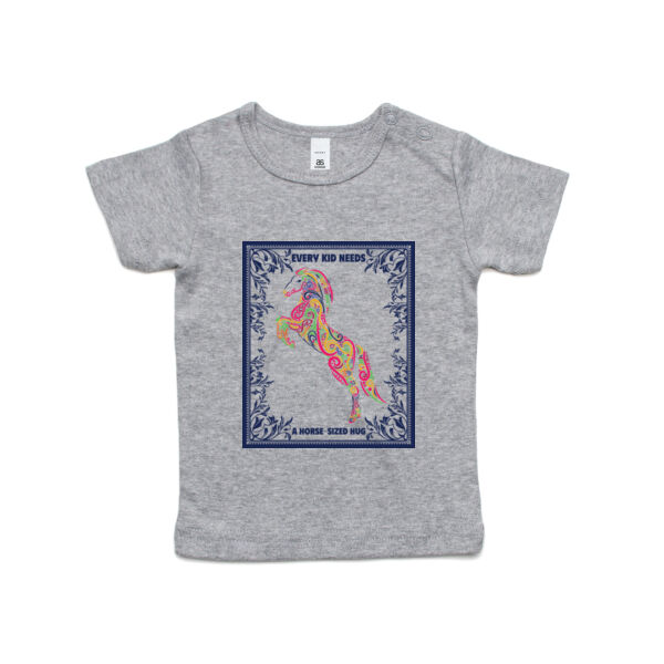 Every kid needs a horse-sized hug - AS Colour Organic Infant Wee Tee Thumbnail